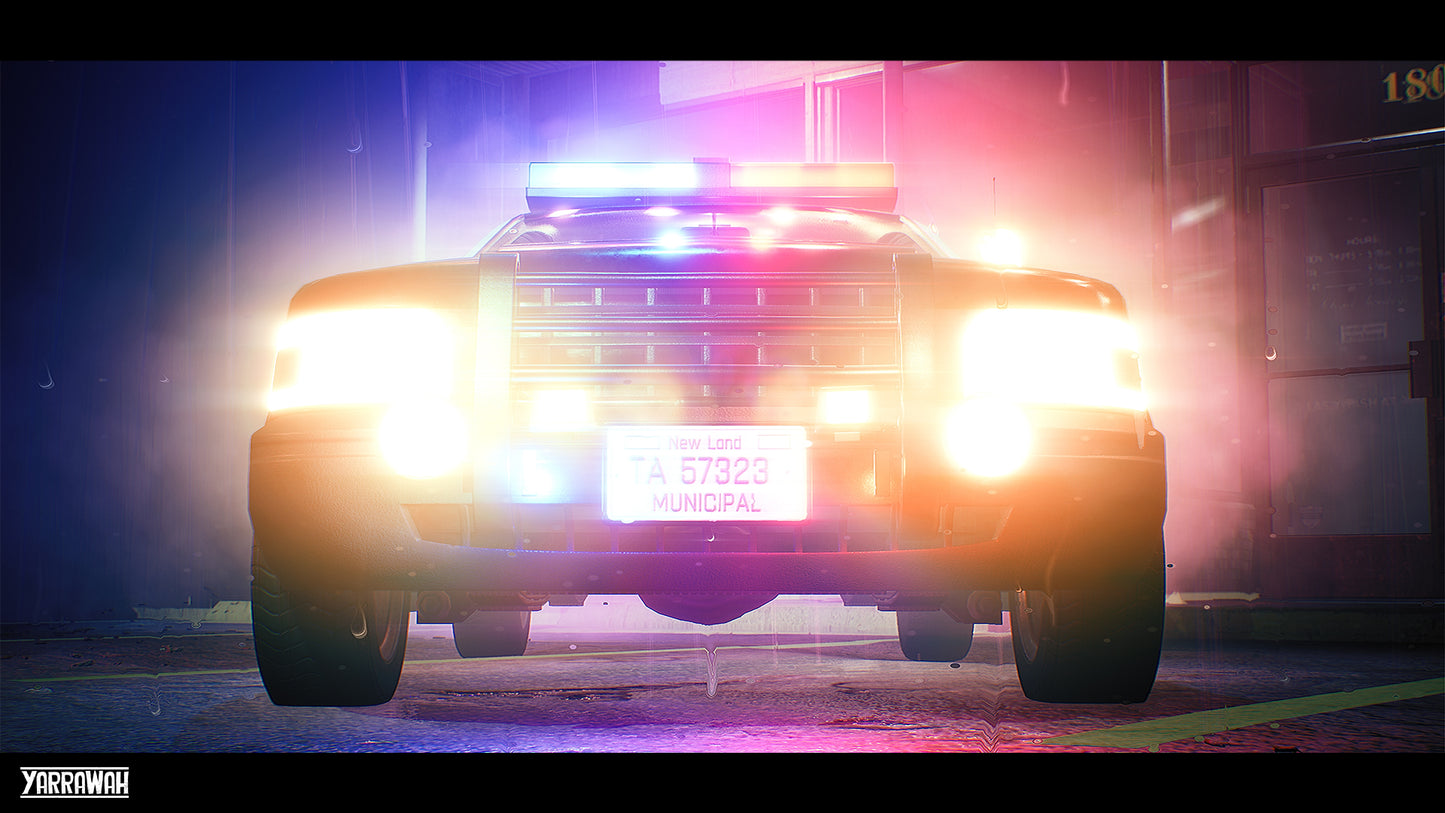 Vehicles - Police Car - Premium - Drivable and Interactable
