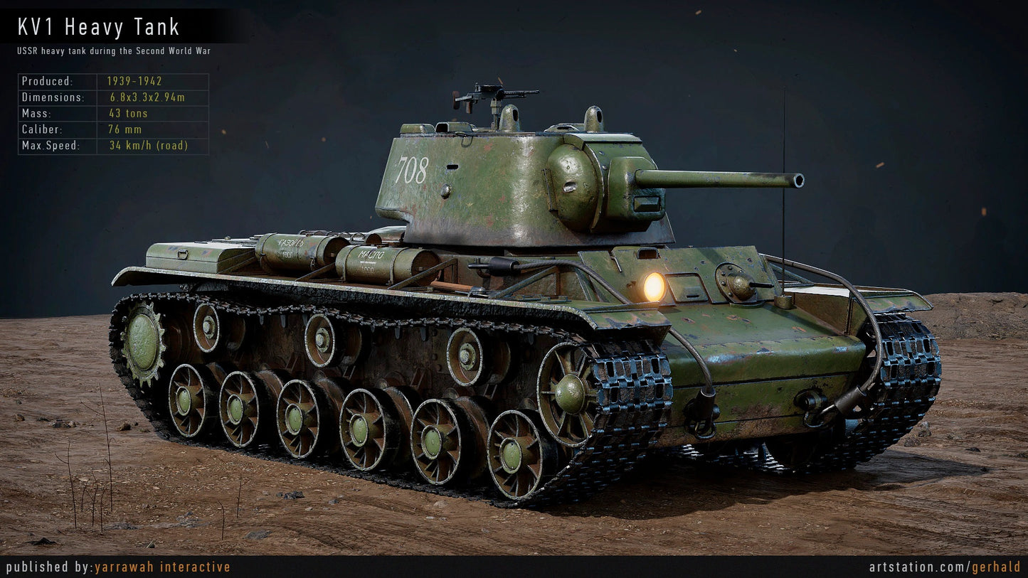 WW2 Tank - KV1 - Advanced Tank Blueprint