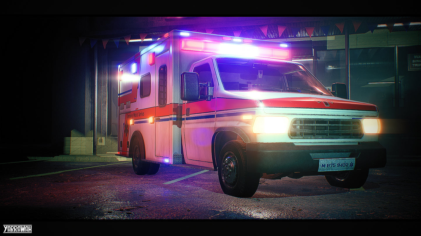 Vehicles - Ambulance - Premium - Drivable and Interactable