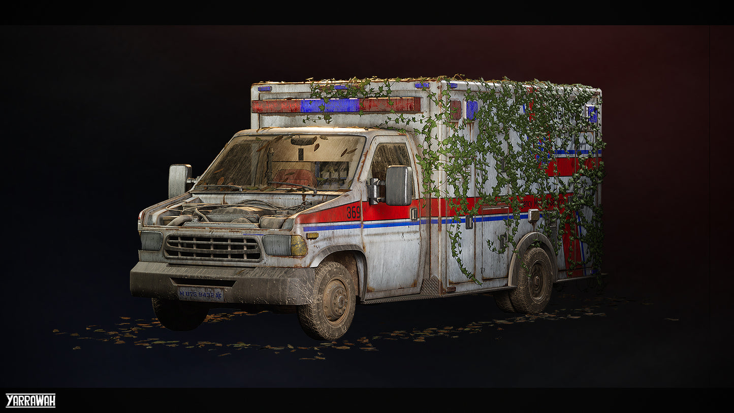 Vehicles - Ambulance - Premium - Drivable and Interactable