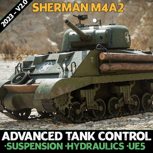 WW2 Tank - Sherman M4A2 - Advanced Tank Blueprint