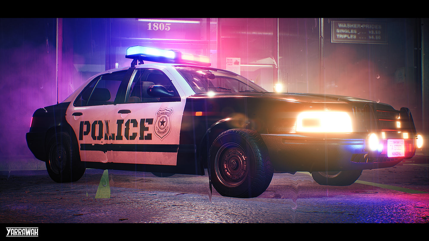 Vehicles - Police Car - Premium - Drivable and Interactable