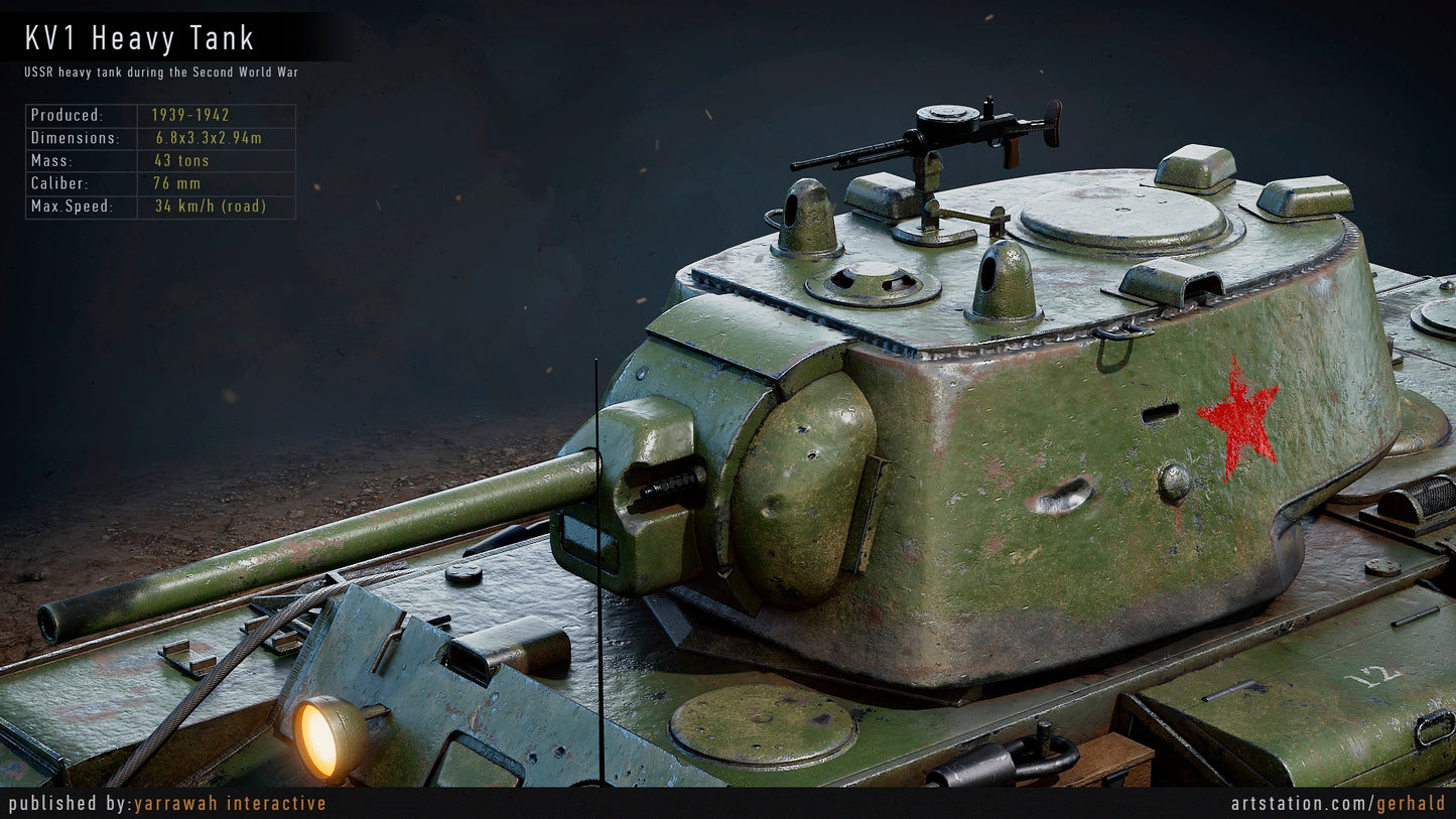 WW2 Tank - KV1 - Advanced Tank Blueprint