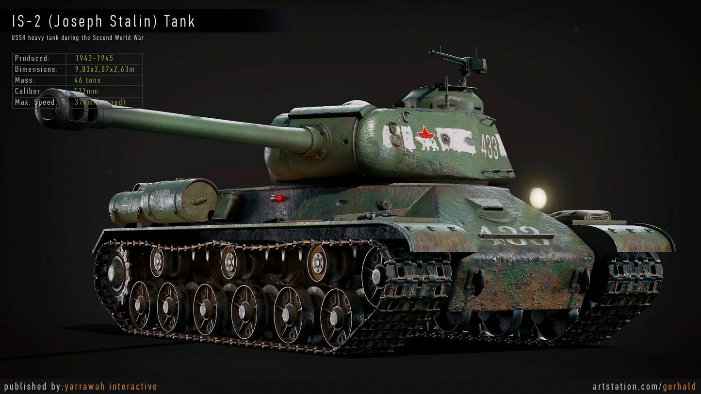 WW2 Tank - IS-2 - Advanced Tank Blueprint