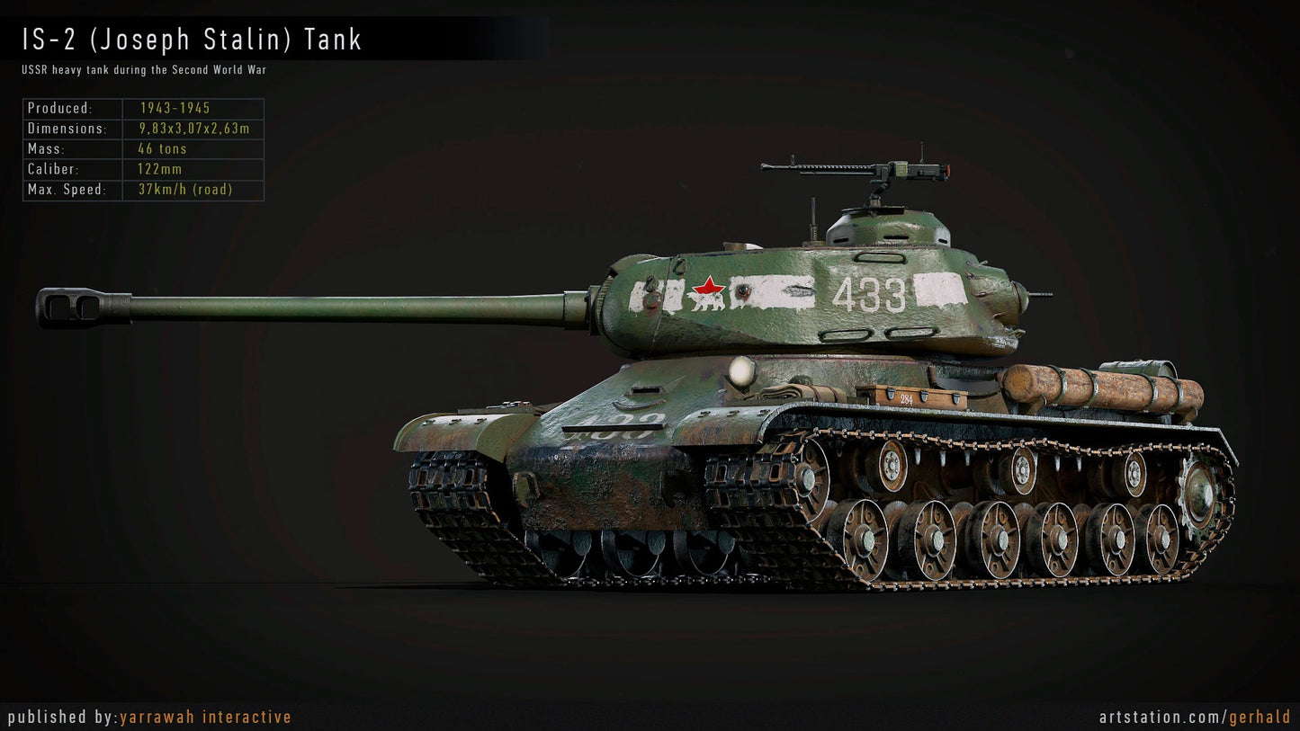 WW2 Tank - IS-2 - Advanced Tank Blueprint