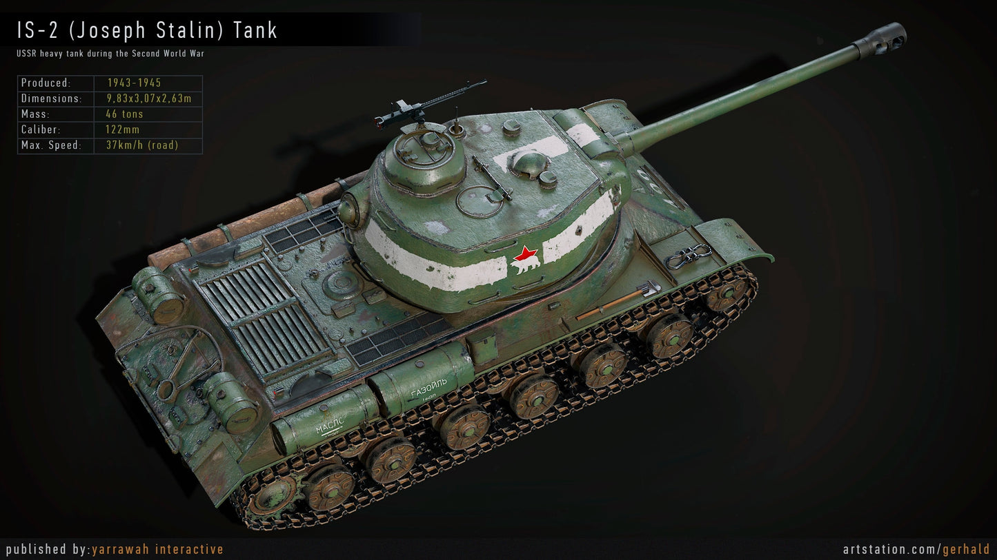 WW2 Tank - IS-2 - Advanced Tank Blueprint