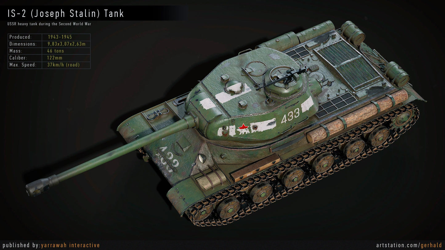 WW2 Tank - IS-2 - Advanced Tank Blueprint