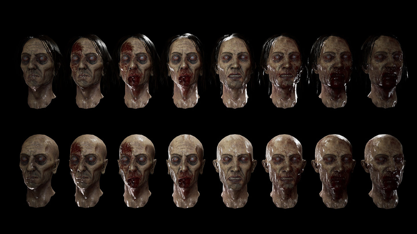 Zombie Collection - Starved Male/Female Twin-Pack
