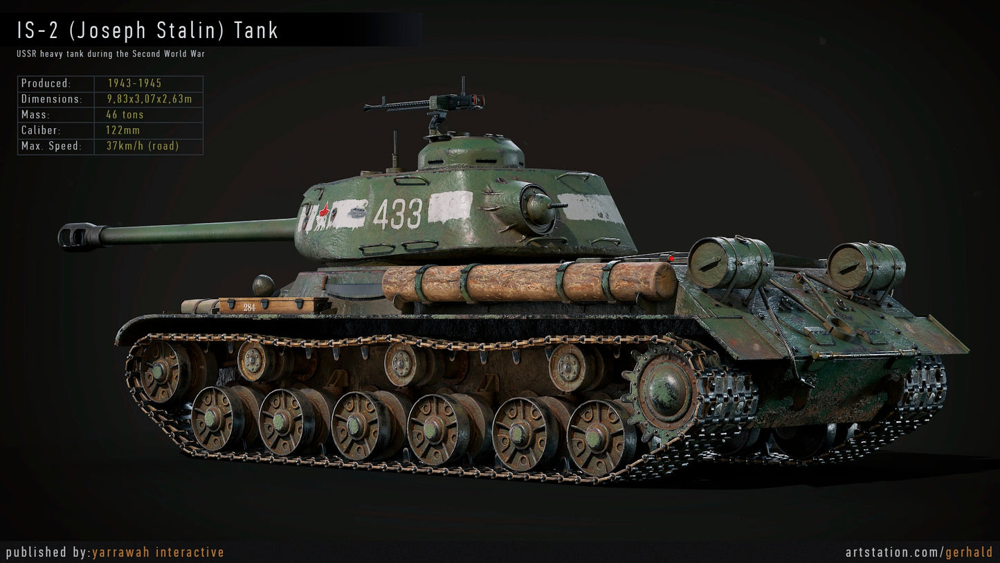 WW2 Tank - IS-2 - Advanced Tank Blueprint