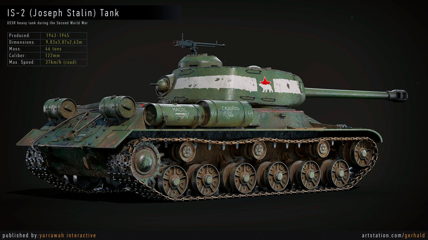 WW2 Tank - IS-2 - Advanced Tank Blueprint