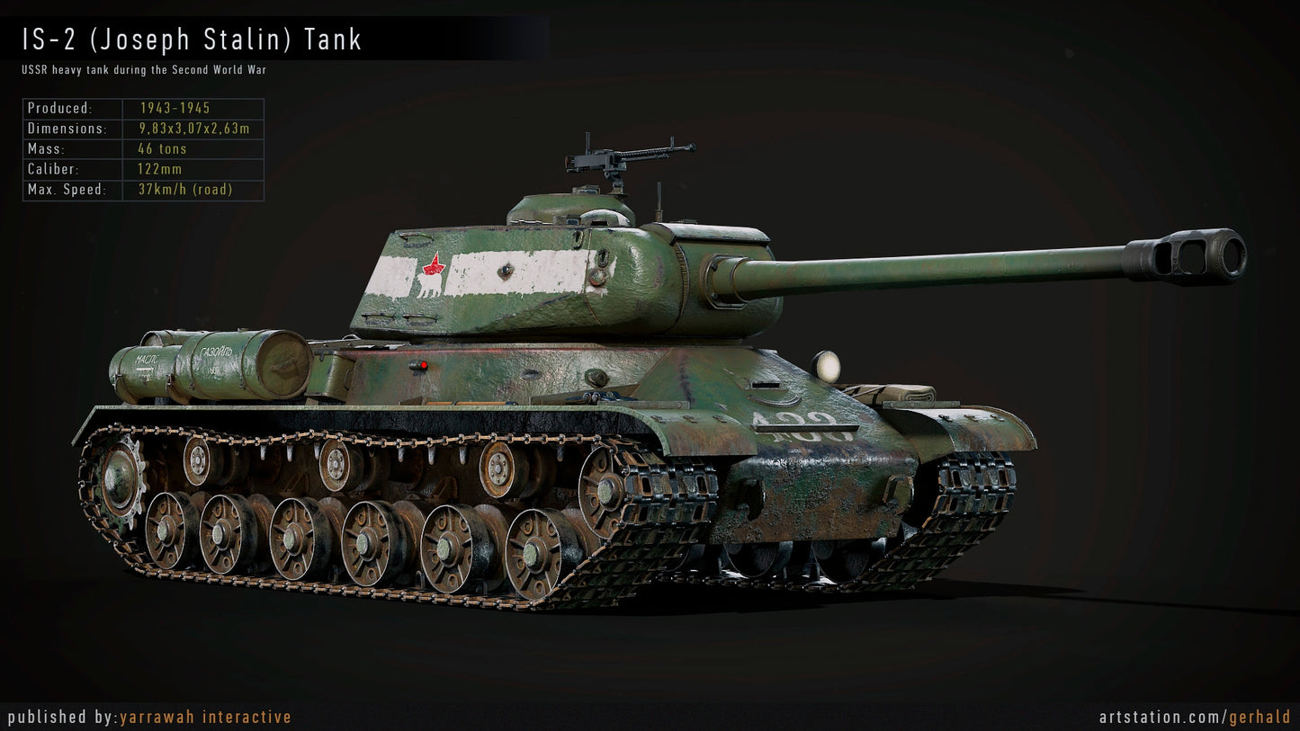 WW2 Tank - IS-2 - Advanced Tank Blueprint