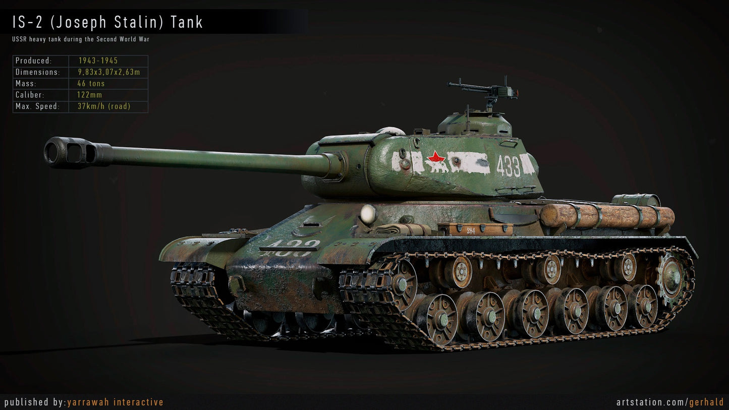 WW2 Tank - IS-2 - Advanced Tank Blueprint