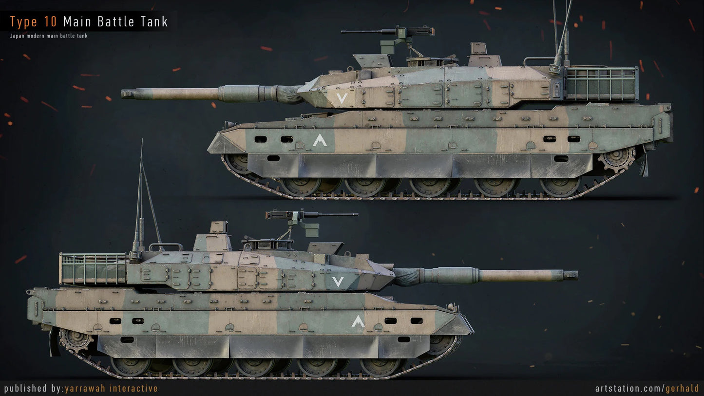 Type 10 Japanese Battle Tank - Advanced Tank Blueprint