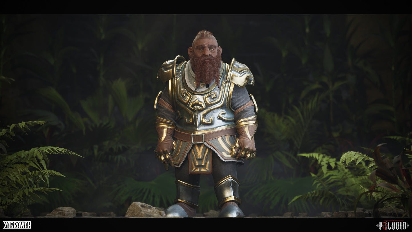 Plate Warrior - Male Dwarfs - Fantasy Dwarf Collection