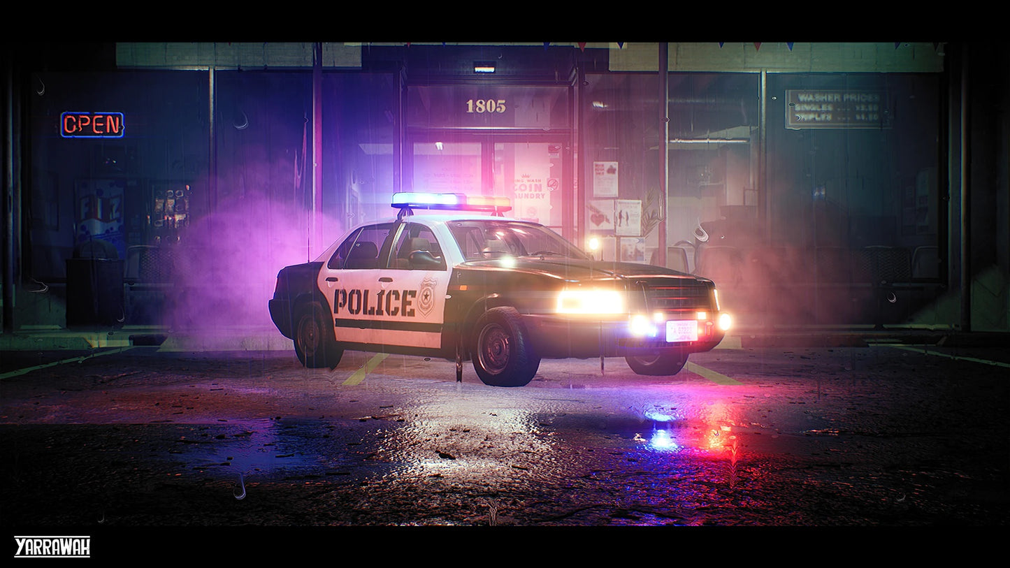 Vehicles - Police Car - Drivable