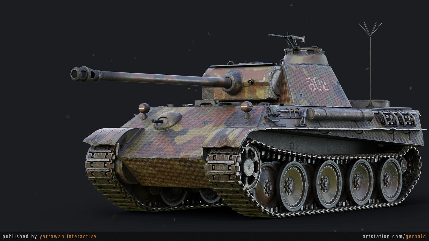 WW2 Tank - Panzer V - Advanced Tank Blueprint