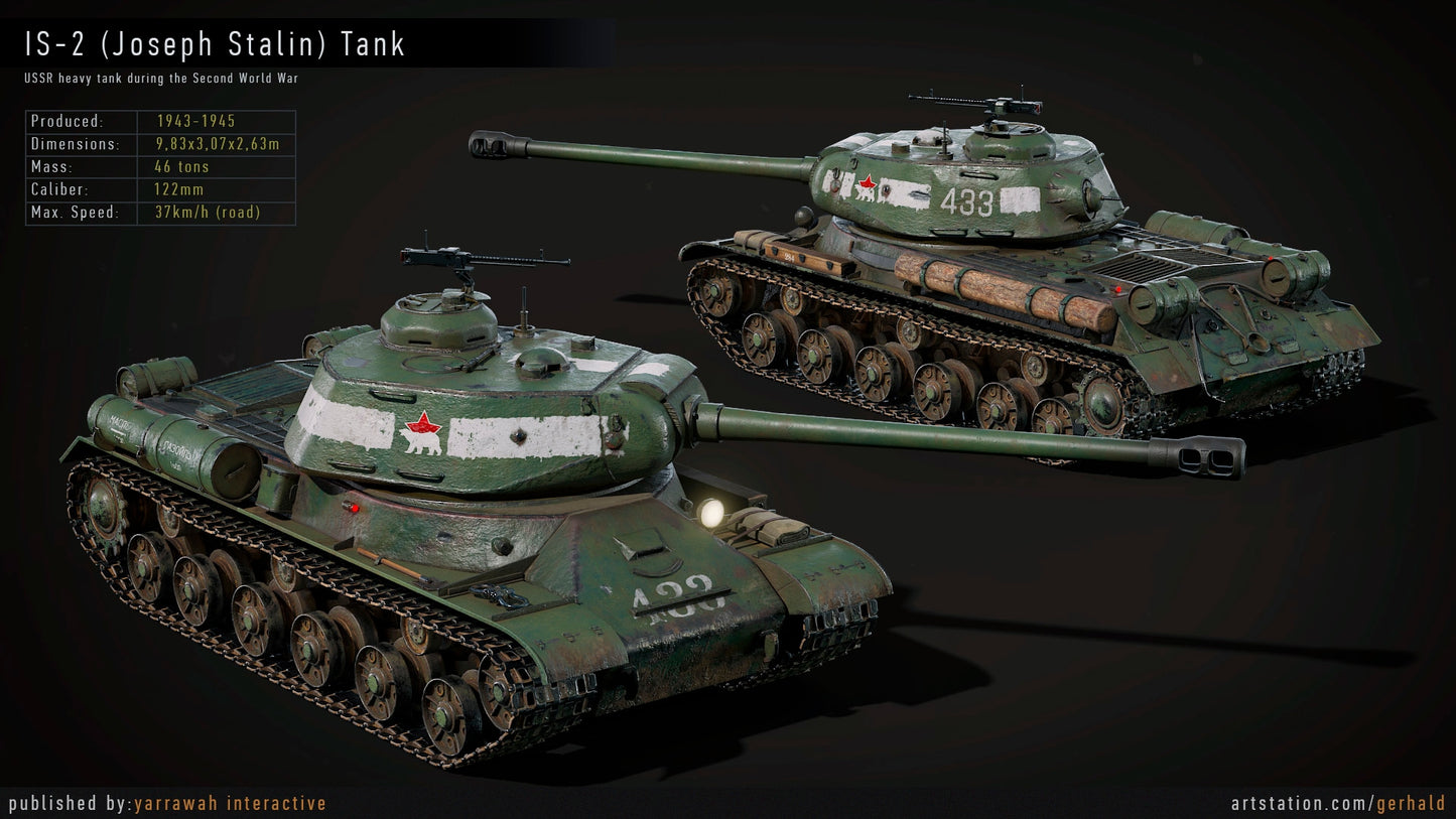 WW2 Tank - IS-2 - Advanced Tank Blueprint