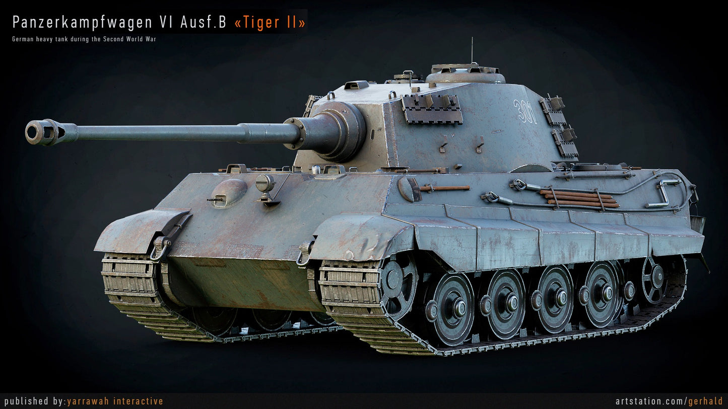 WW2 Tank - Tiger 2 - Advanced Tank Blueprint