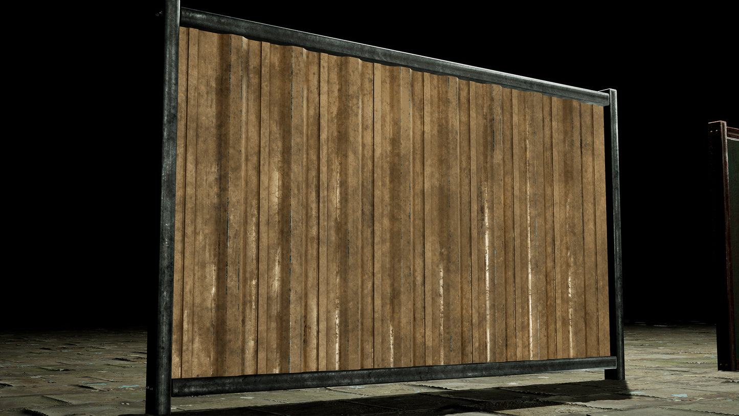 Props - Modular Suburban Metal Fence