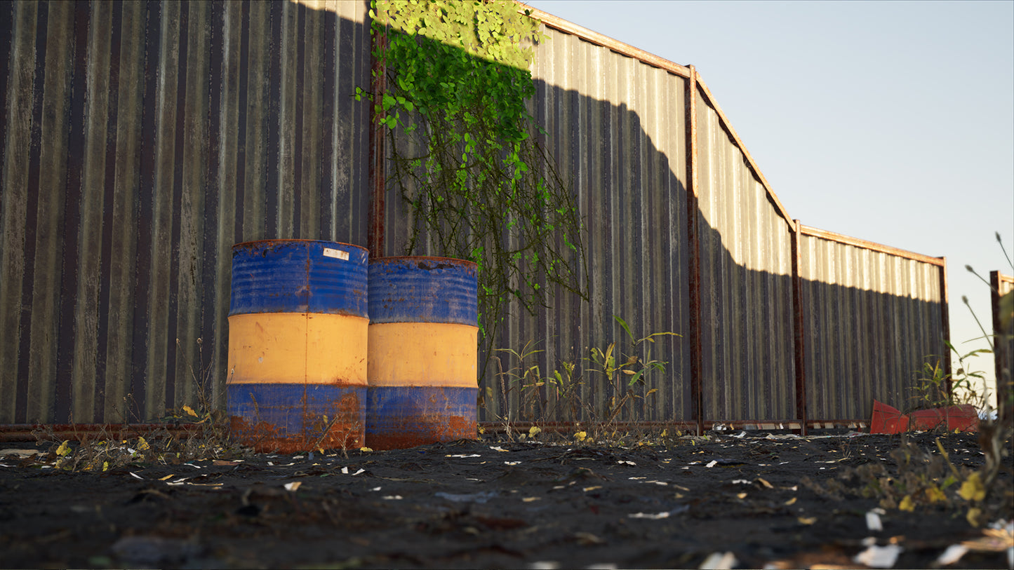 Props - Modular Suburban Metal Fence