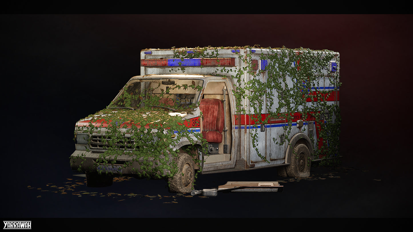 Vehicles - Ambulance - Premium - Drivable and Interactable