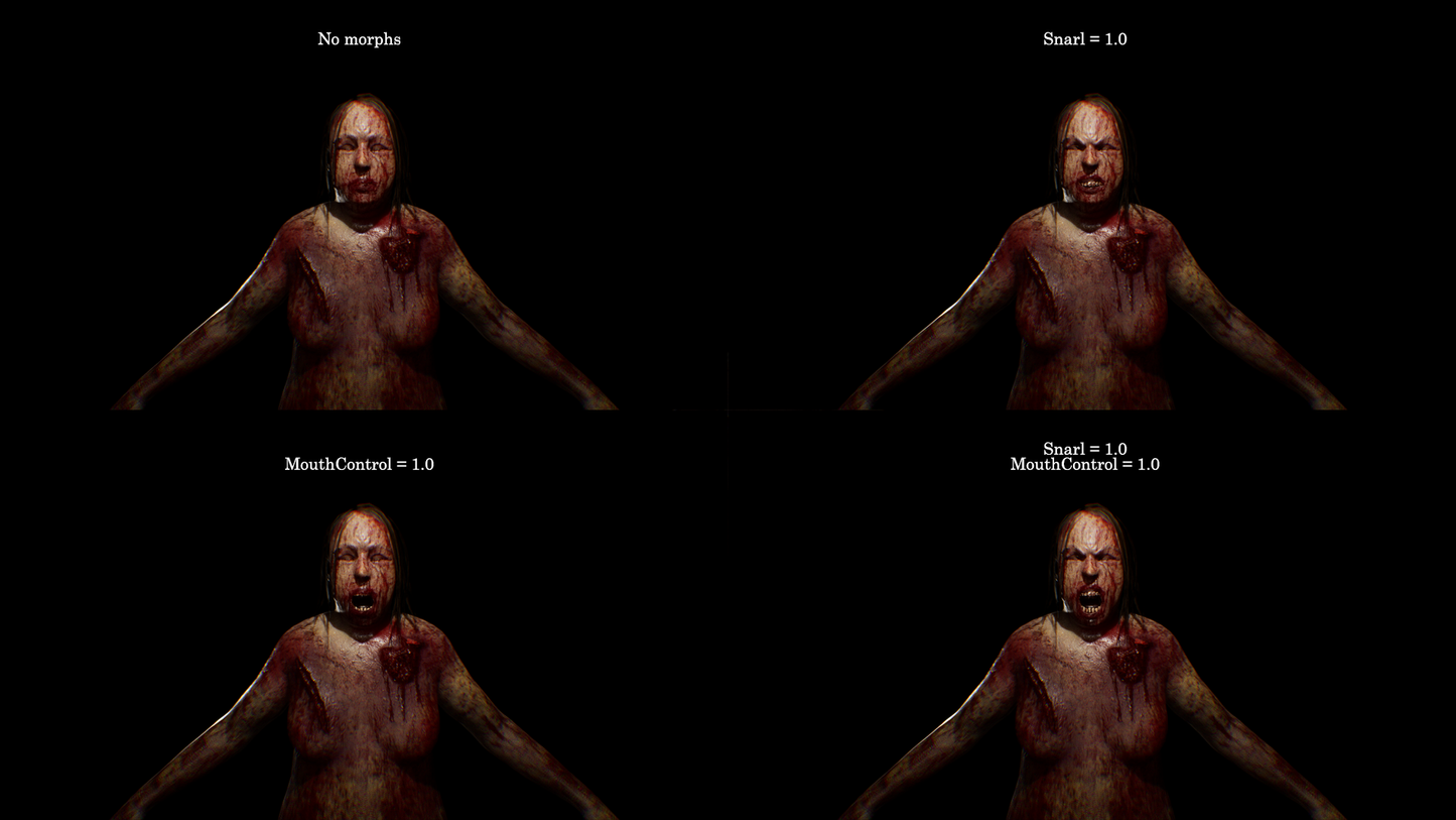 Zombie Collection - Starved Female