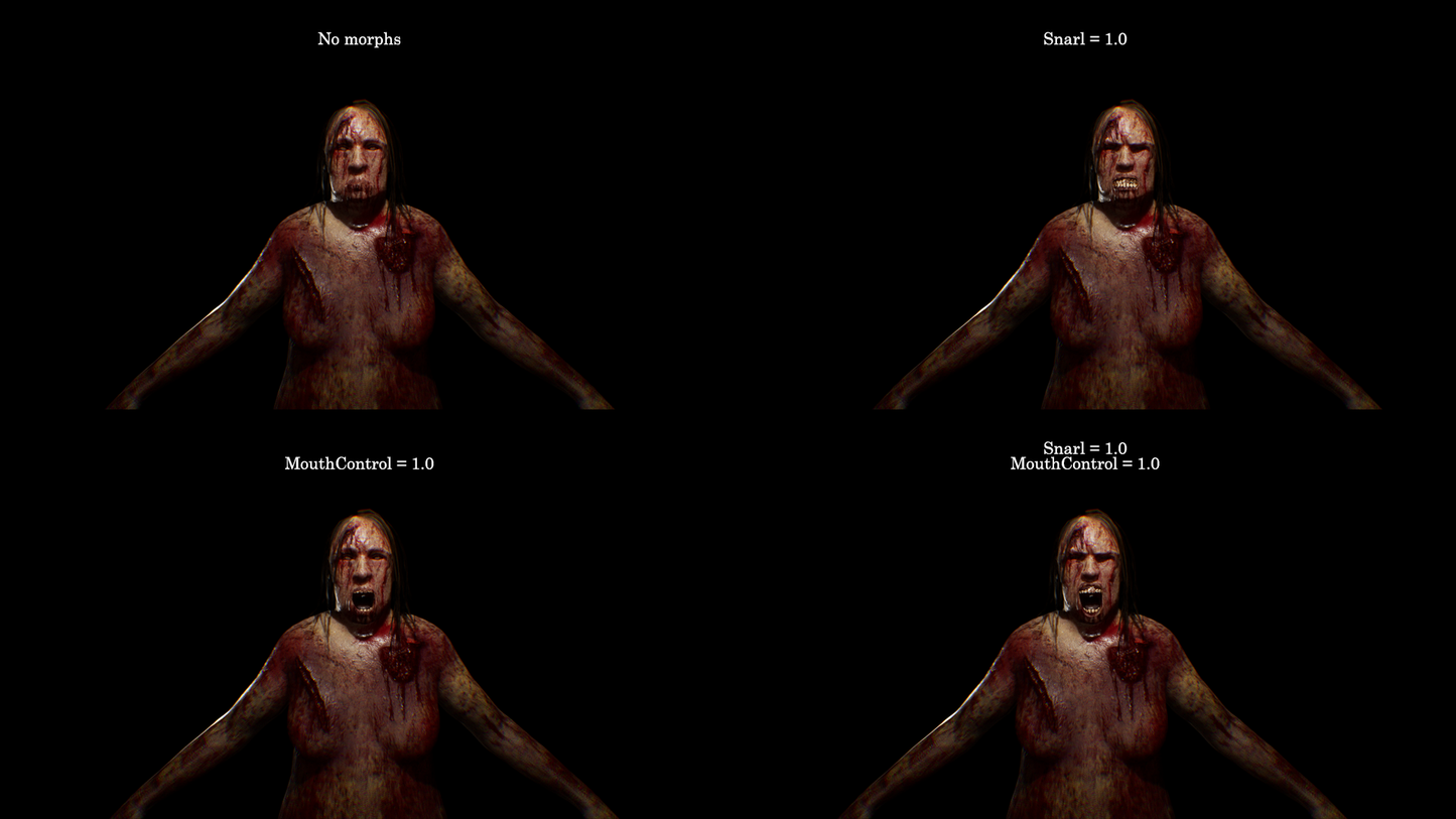 Zombie Collection - Starved Female