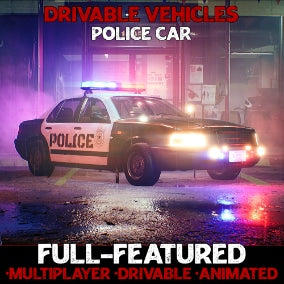 Vehicles - Police Car - Drivable