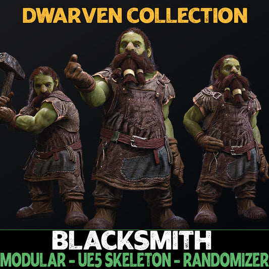 Blacksmith - Male Dwarfs - Fantasy Dwarf Collection