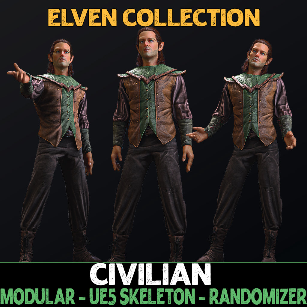 Civilian - Male Elf - Fantasy Elves Collection