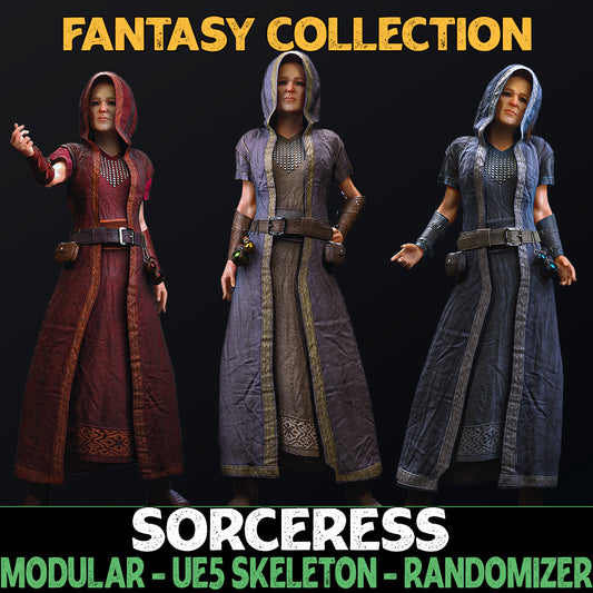 Modular Sorceress - Female Humans - Fantasy Collection