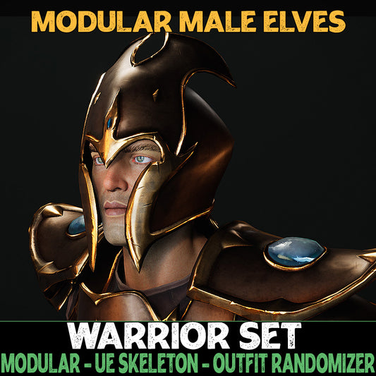 Warrior - Male Elf - Fantasy Elves Collection